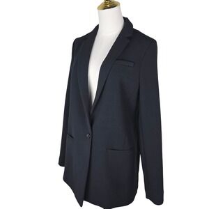 Banana Republic Women's Black Tailored Blazer Size 8 Single Button Career Jacket